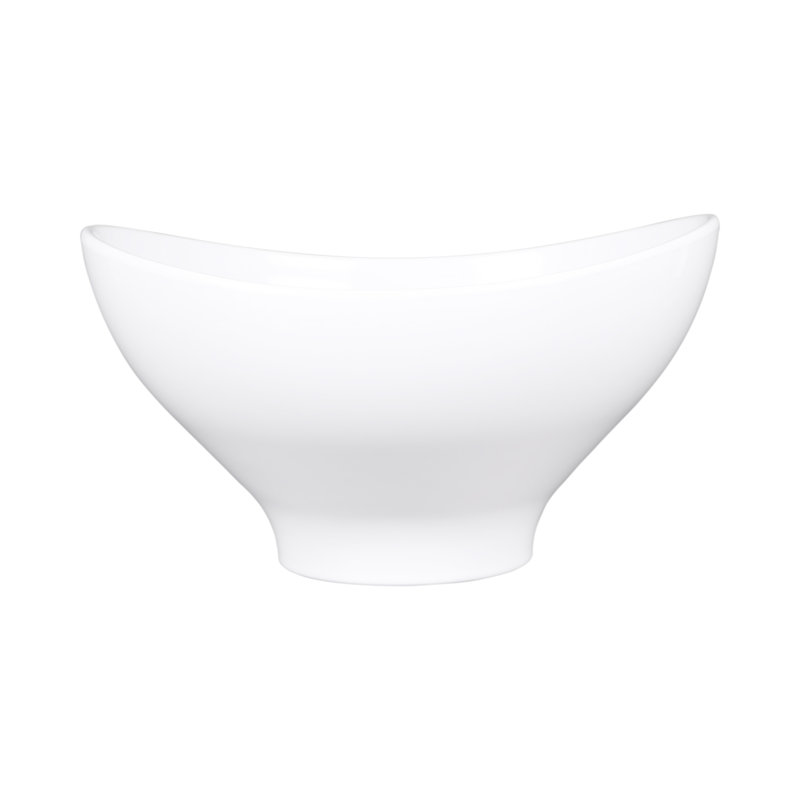Bol de service en mélamine biologique 128 fl oz., Blanc