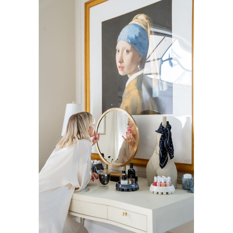 Alice Round Brass Mirror