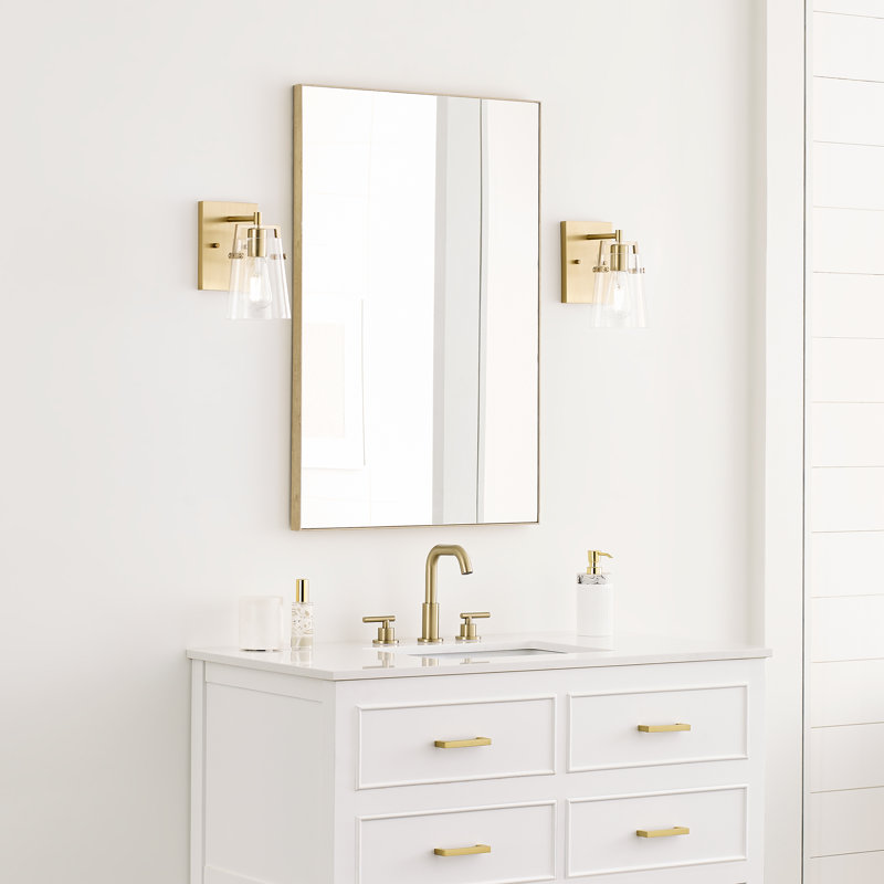 Crofton 1-Light Small Sconce, Satin Brass