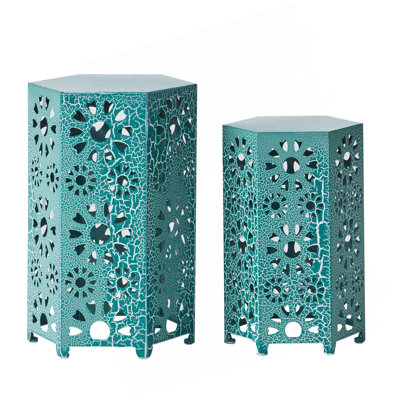 Charming Side Table Set For Versatile Patio Decor And Functionality