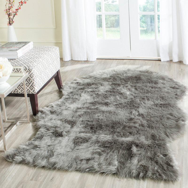 Tapis gris foncé Brennan, Rectangle 5 pi x 8 pi