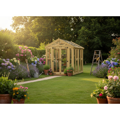 6x8 Glass Green House