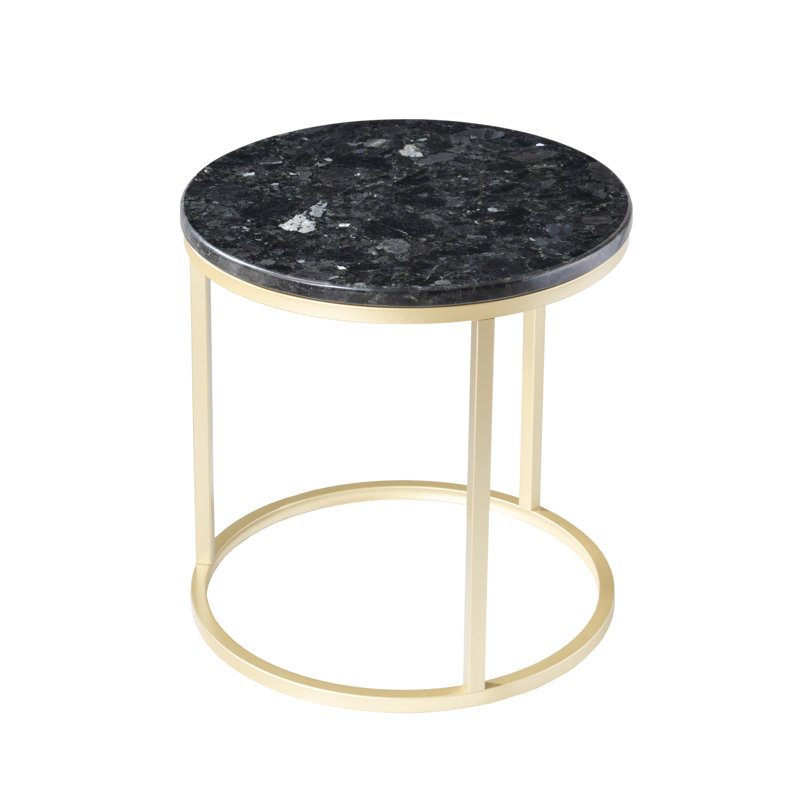 Imel Frame End Table, Shiny gold, Shiny Gold