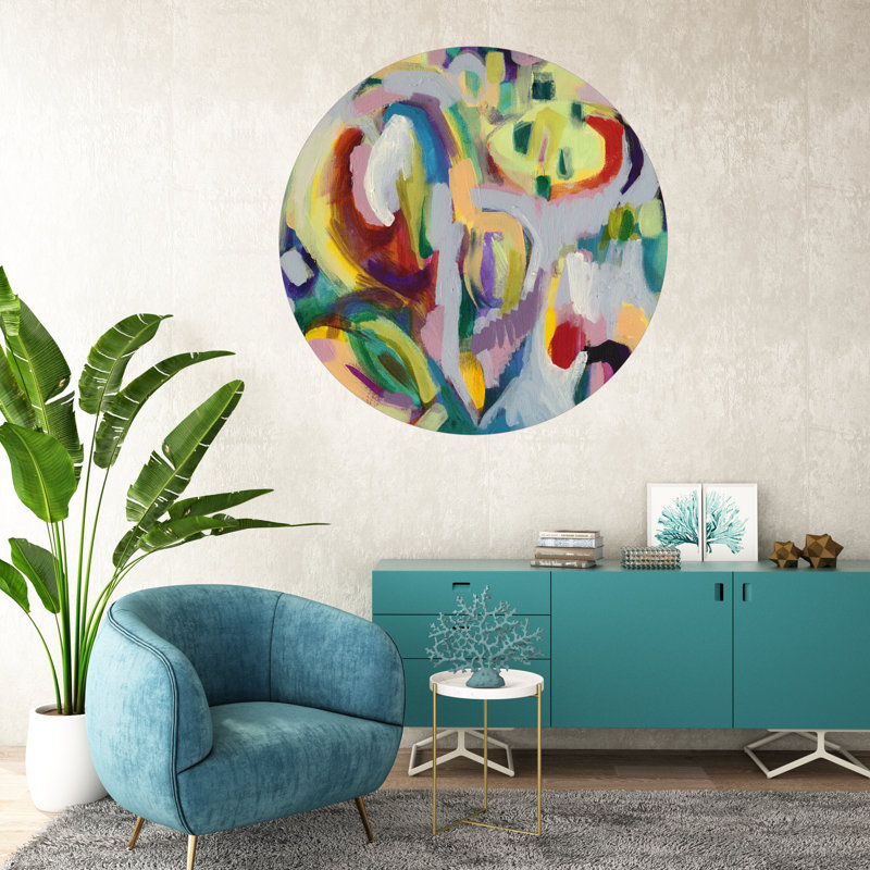 Décalcomanie murale cercles abstraits colorés