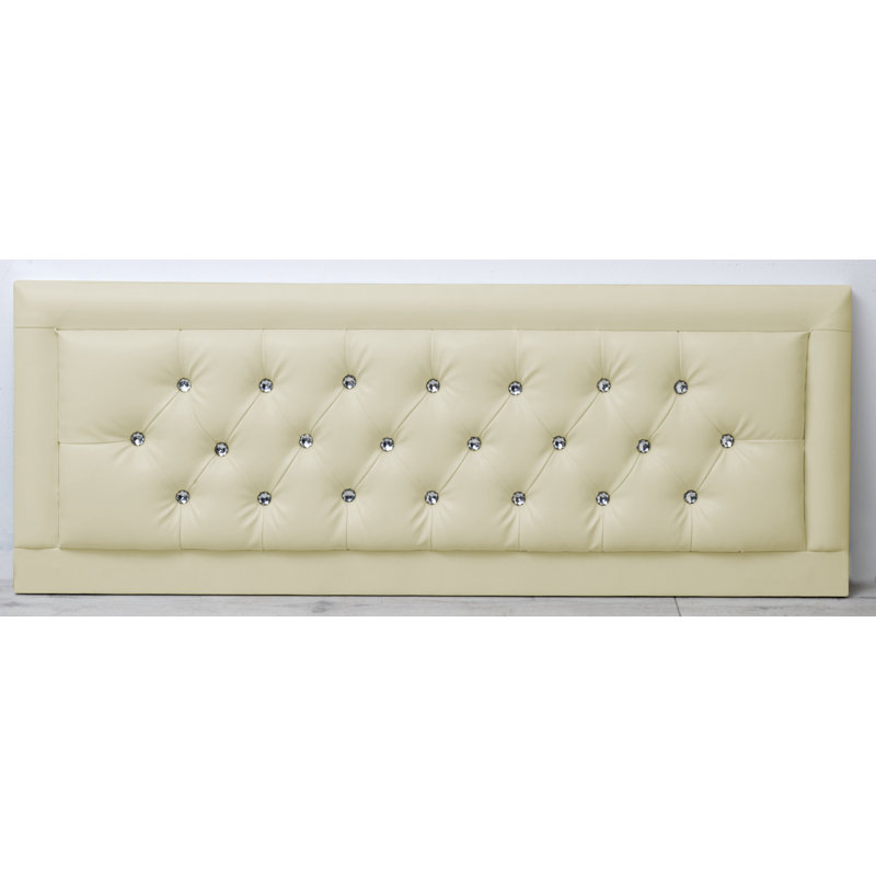 Tabor Upholstered Headboard, Cream, Kingsize (5')