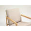 Fauteuil d'appoint de style américain de couleur kaki avec coussins de siège en bois d'hévéa