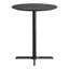 Plateau de table commercial à surface lisse avec base entrecroisée à hauteur de barre-182233031-175841771