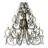 Serratina 32 - Light Steel Dimmable Chandelier