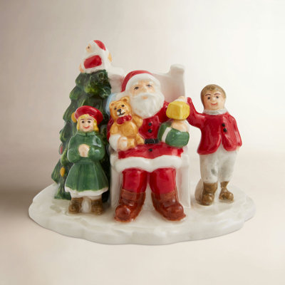 Spode Christmas Tree Village Santa W/Children 2.5"