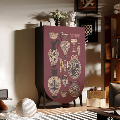 Bedroom retro style artistic wardrobe