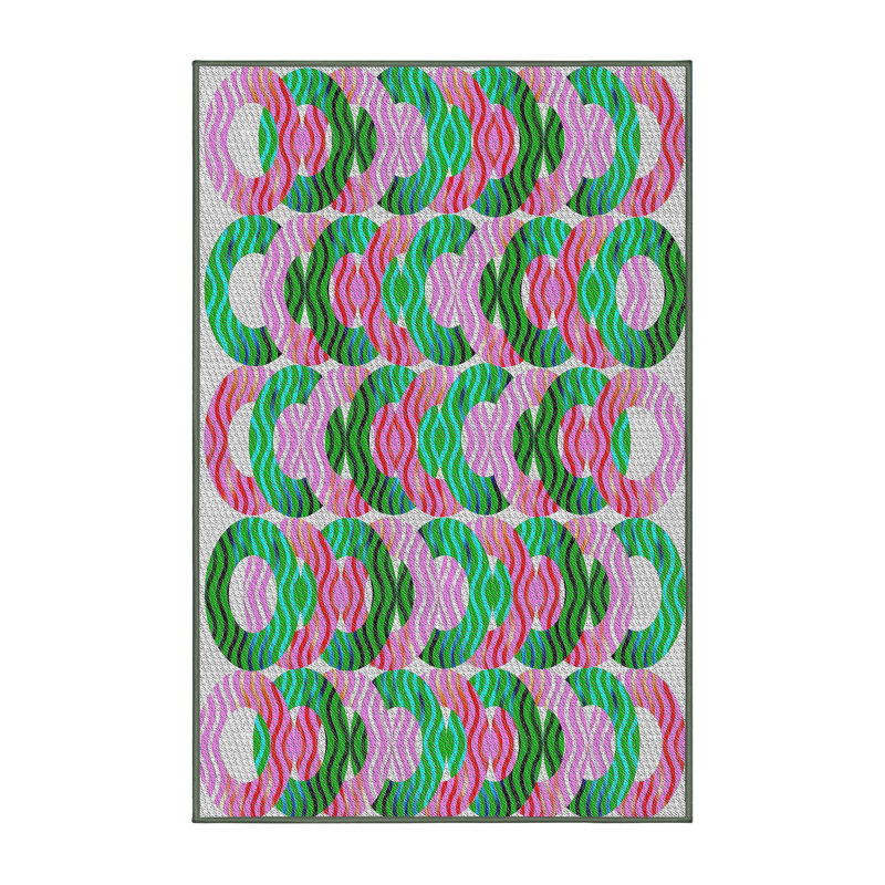 Geometric Indoor Rug, Rectangle 3' x 5'