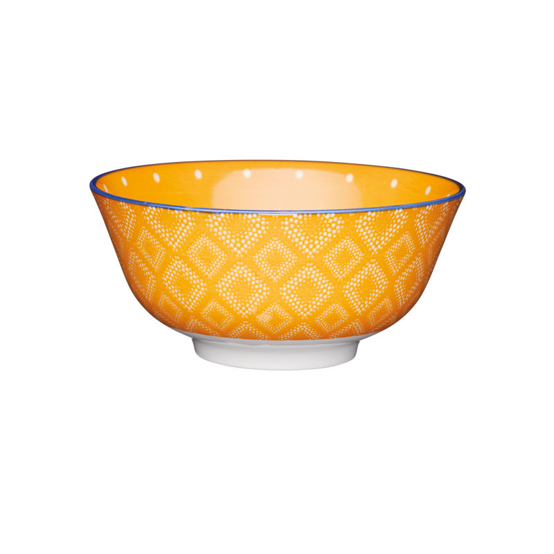 500ml Glazed Stoneware Spot Soup Bowl