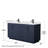 Miranda 66" Freestanding Double Bathroom Vanity with Cultured Marble Top-63918137-63918141-97962124