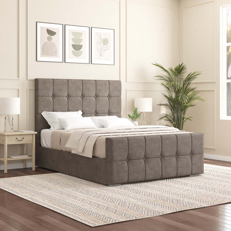 Oakpark Upholstered Bed Frame, Mole, Super King (6')