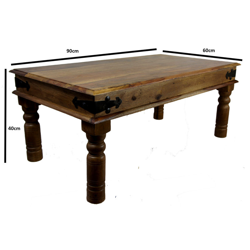 Winham Solid Wood Four Leg Coffee Table