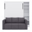 Lit escamotable avec canapé et tablettes Murphy