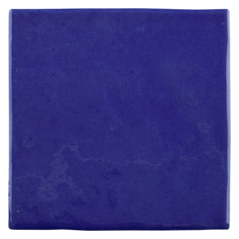 Viva Antic Handmade 4" x 4" Ceramic Tile, Blue