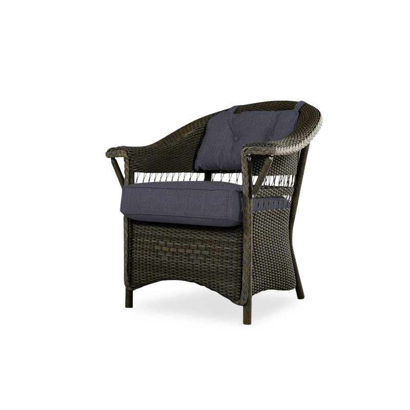 Nantucket Outdoor Dining Armchair, Decorline Navy, Mink