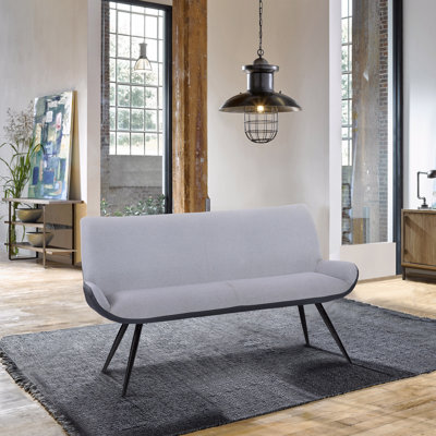 Banc de style contemporain brossé