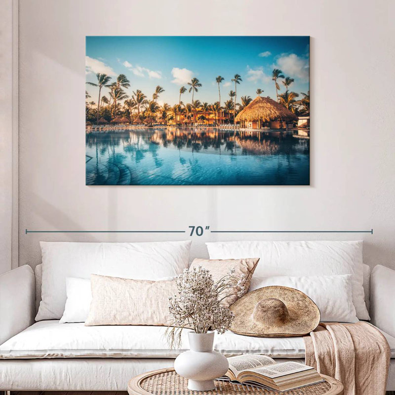 Alvord Summer At Beach Resort, H 30 po x l 45 po