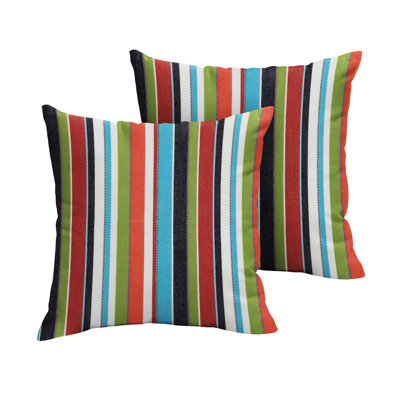 Sunbrella Outdoor Stripe Knife Edge Pillow Set of 2