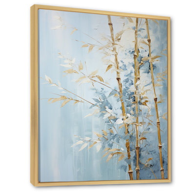 " Gold And Blue Bamboo "