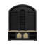 2-Tone Curved Entryway Cabinet With Hooks-1828064405