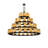 52 - Light Wagon Wheel Chandelier