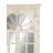 Karlstad Cream Wood Vintage Scrolled Window Pane Room Wall Mirror with Arched Top and Columns 52" x 37"