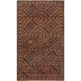 Antique One-of-a-Kind Rectangle 4'6" X 7'7" Hand Knotted Area Rug