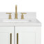 Meuble-lavabo simple en bois massif 36 po Frawley en blanc avec plateau en quartz blanc Carrara 1,5 po, évier gauche décalé, rectangle-208860175-208860059-208860171