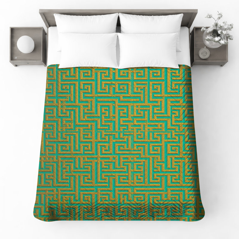 Couvre-lit matelassé Intricate Maze, King