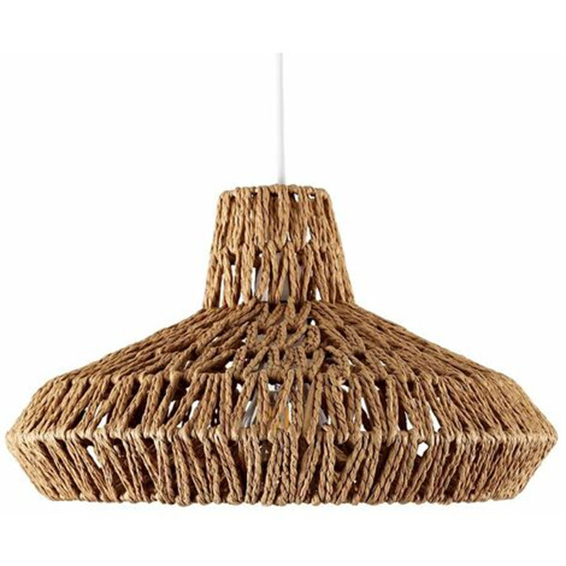 Paper Bowl Lamp Shade in Brown