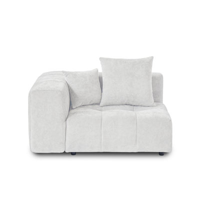Chaise rembourrée en tissu de lin Kay