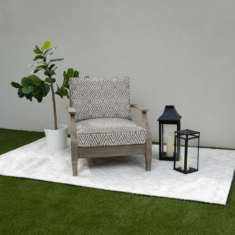 Outdoor 5'' Lounge Chair Seat / Back Cushion, 23" W x 25" D