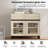 Modern TV Stand With Glass Doors For 110 Inch Tvs, 3 In 1 Entertainment Center Console With 3 Drawers And Metal Base For Living Room, Bedroom-644339059-644339056