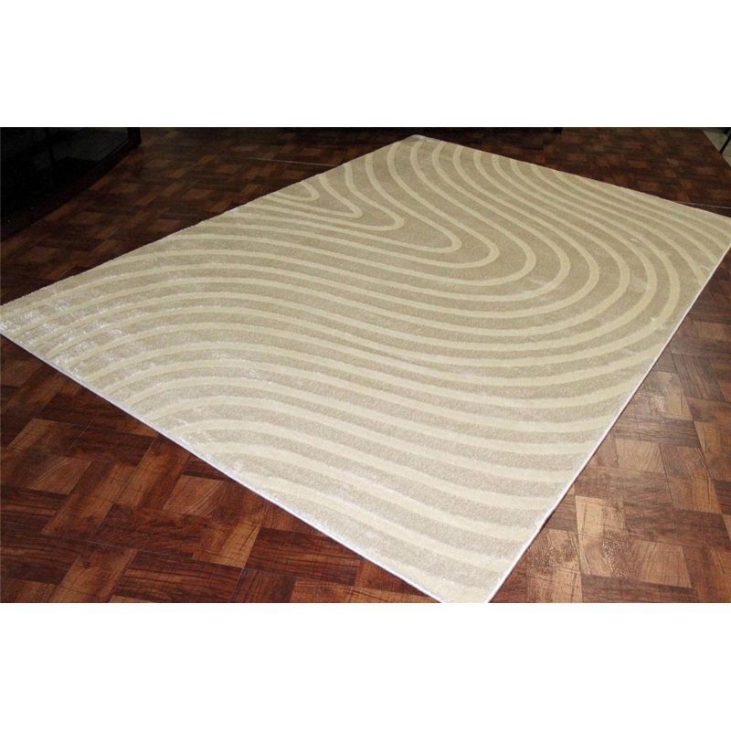 Tapis ivoire intérieur / extérieur Castillo, Rectangle 10 pi x 13 pi