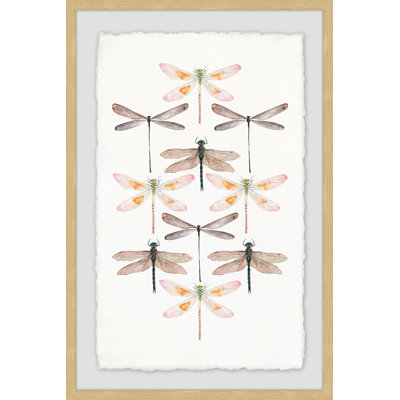 Dragonfly Rows - Single Picture Frame Print