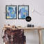 «Blue Abstract», ensemble de 2 toiles flottantes encadrées par Melissa Wang-526016068-526016069