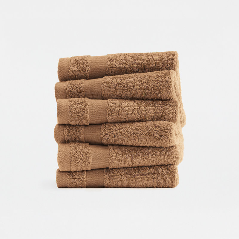 Ensemble de débarbouillettes 100% coton Essential, Mocha