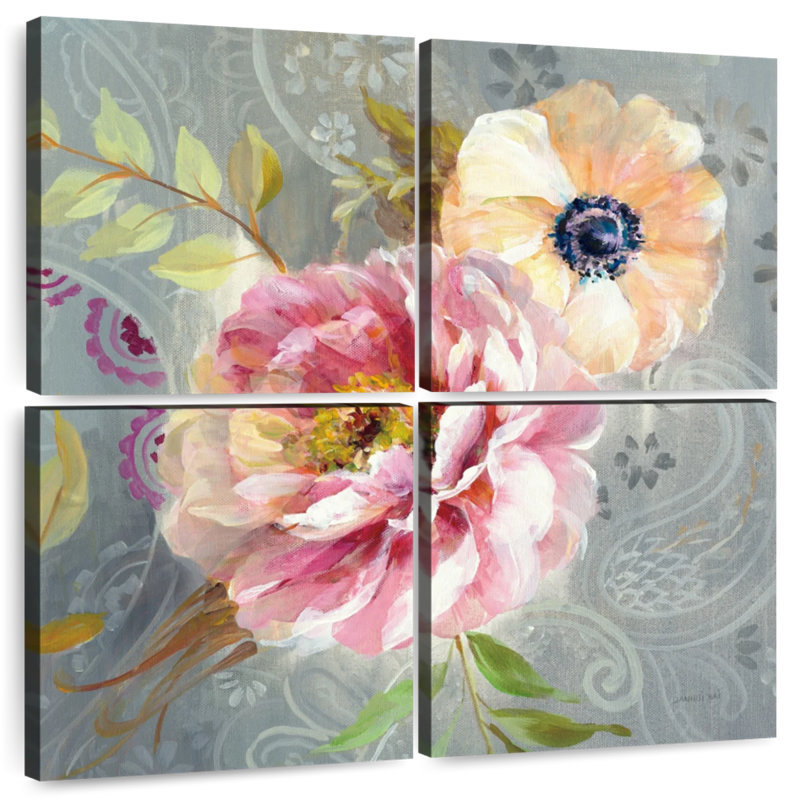 Harnek Peonies And Paisley I