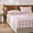100% Cotton Sheet Set Full Size - Pink and White Stripes Bedding, Soft Breathable Percale Weave, Wide Stripe Deep Pocket Sheet 17.5", Luxury Linen Like, 4-Piece All Season Bedding-123229415-123229417
