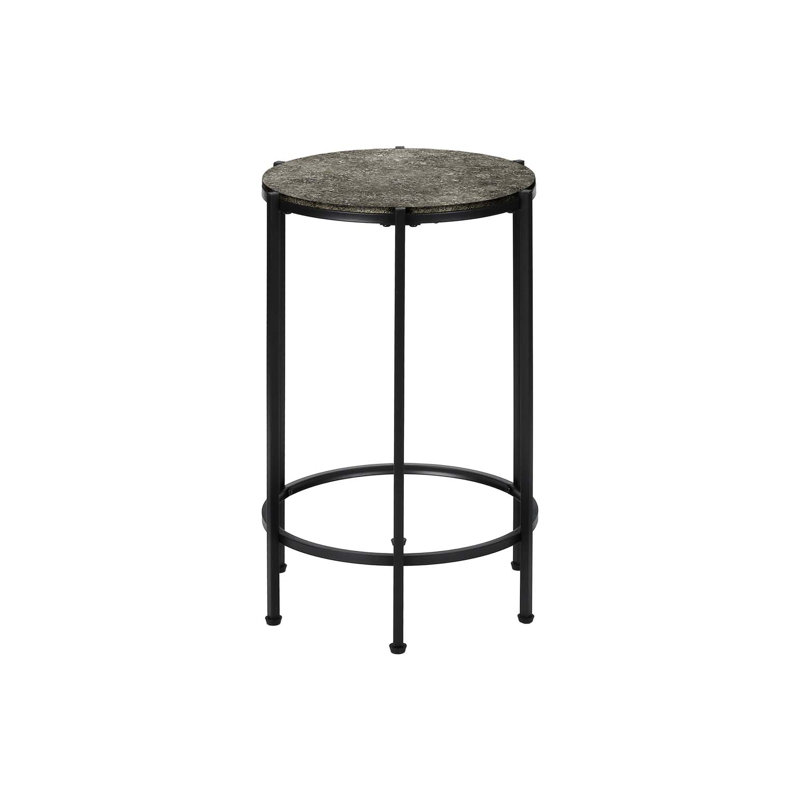 Accent Table, End, Round, Side Table, Small, Lamp, Living Room, Bedroom, Nightstand, Contemporary, Black