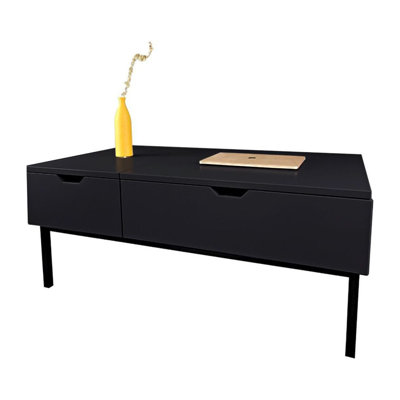 Table basse à 4 pieds avec rangement Lift Top