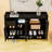 Shoe Cabinet with Adjustable Shelves and Storage Sideboard-1395183588