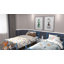 YT Metal Bed Frame with Headboard / Steel Slat Support-1556603013-1522246783