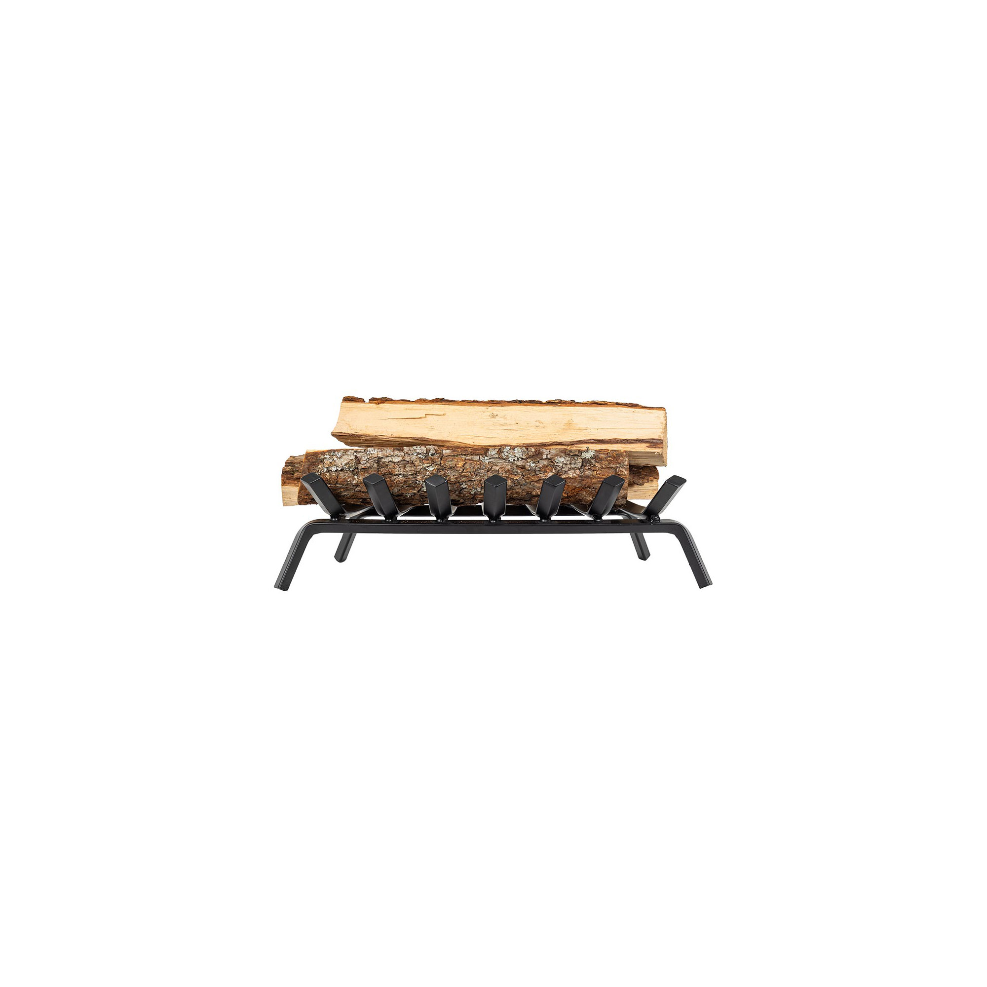 Country Living Steel Fireplace Log Grate, 7.50" H x 22.25" W x 11.25" D