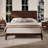 Mid-Century Modern 12 Inch Bamboo Wood Platform Bed with Wood Slat Support, No Box Spring Needed, Easy Assembly-395027727-376953079