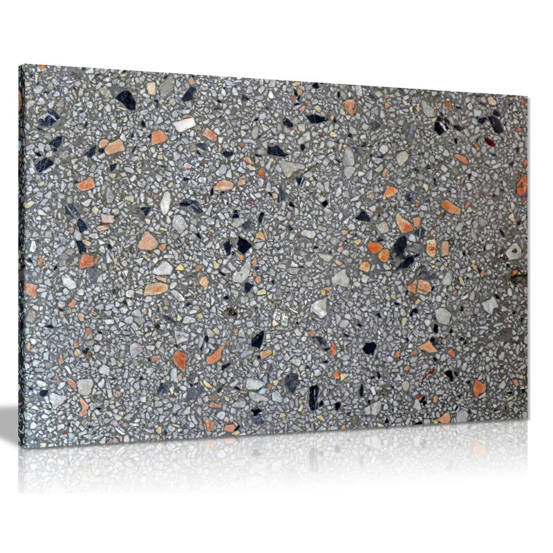 Terrazzo Stones - Wrapped Canvas Print, 20cm H x 31cm W