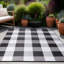 Tapis intérieur / extérieur noir / blanc Aldo-70157732